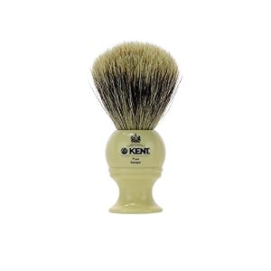 Kent BK2 Pure Badger Shaving Brush - White (PACK OF 1) - Image 6