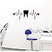 Produktbild Liushop Teeth Dentist Dentistry Heart ECG Vinyl Wall Art Stickers Dental Clinic Decor Tooth Wall Decals Bathroom Decor140*55Cm