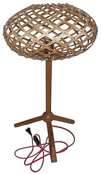 Design Style Baskets Feature L 220V LED Warm Wooden Table Lamps , 220-240V