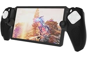 EFFCOTUO Custodia compatibile per Playstation Portal/PS Portal Cover Trasparente Protettiva in Silicone Soft TPU Case (Nero)