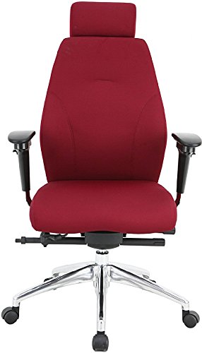 iTask 24 Hour High Back Ergonomic Office Chair - Wine