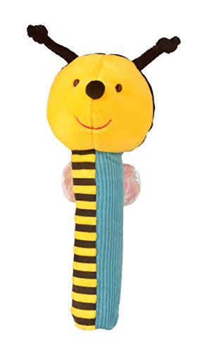 Bee Rattle and Squeaker Squeakaboo Toy