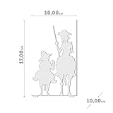 Balvi – Don Quijote Metall bookend. Inspiriert durch die Arbeit von Cervantes. - 4