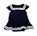 niceEshop(TM) Toddler Baby Girls Short Sleeve Navy Sailor Romper Dresses