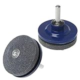 CAOQAO 2 AffûTeuse De Lames Multifonctions,Aiguiseur De Lame De Tondeuse À Gazon, Perceuse À Main De Perceuse ÉLectrique Pour Tondeuse À Gazon,Pour Tondeuses Rotatives, Pelles, Houes, Taille-Bordures