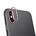 Produktbild Upxiang Gehärtetes Kameraobjektiv Glasschutzfolie, Für iPhone X 9H Zurück Kameraalinse gehärtete Glas Film 3D Schutzhülle (Rot)