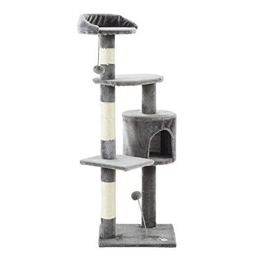 Preisvergleich Produktbild Kratzbaum Joe – 40 x 40 x 114 cm – Grau