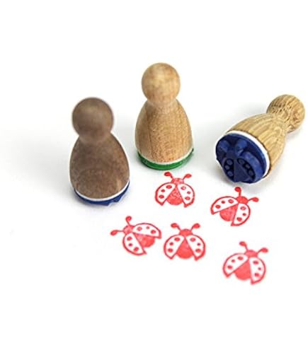 Stemplino Midistempel Feder – Holzstempel Mit Feder-Motiv (18 Mm, Für Bullet Journal & Basteln)