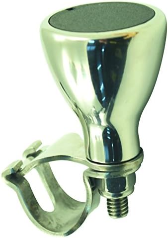 EUROMARINE 005100 Steering Wheel Knob for Unisex Adult, 20 mm, Stainless Steel