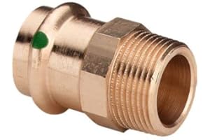 KNM TRADE ACQUA Profipress Pressfitting DVGW, SC-Contur (V-Kontur) - Manicotto Sanpress F/M 18x1/2"