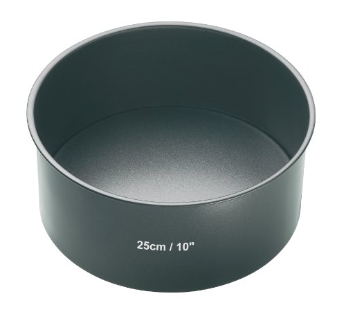 Kitchen Craft Masterclass Molde Tarta Redondo Base Suelta, Acero, Gris, 26.5x30.5x9.6 cm