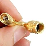 Con tapa de polvo metálica. EisEyen - Extensor de válvula de neumáticos, 45/90/135 Grados, válvula de neumáticos, para Exterior, Coche, Moto, Bicicleta, MTB