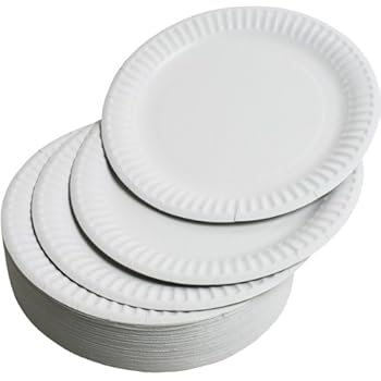 PAPSTAR Pappteller/Einwegteller weiß pure (50 Stück) tief, rund Ø 23 cm