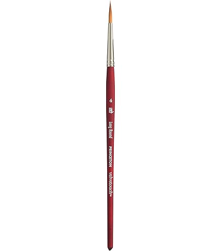 Princeton Velvetouch Artiste, Pinceau Mixte Pour Acrylique, Aquarelle Et Huile, Série 3950 Filbert Luxury Synthetic, Taille 8