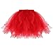 Produktbild Tutu Rock LUCKYCAT Damen Tutu Unterkleid Kurz Ballett Tanzkleid Ballklei Abendkleid Gelegenheit Zubehör (Rot, One Size)