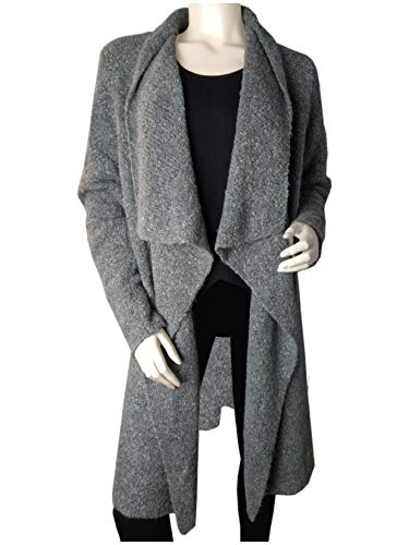 Preisvergleich Produktbild Tchibo TCM Longcardigan in Bouclé-Optik Asymmetrisch grau (40 / 42 M)