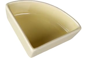 ibasenice 1 x Triangle Feeding Bowl for Hamsters Feeding Bowl Made of Ceramic Hamster Food in Snail Shape Hamster Water Reptiles Small Pet Bowl Feeding Bowls for Cats Drinking Fountain Crawling