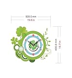 Sucastle® 40CMx50CM PVC DIY 3D Wanduhren Modern Design Acryl Wanduhren Wandtattoo Dekoration fürs Wohnzimmer Kinderzimmer Nostalgie Wanduhr ohne Tickgeräusche Wanduhr Europäische Vintage Handarbeit 3D Dekorative Zahnrad aus Holz