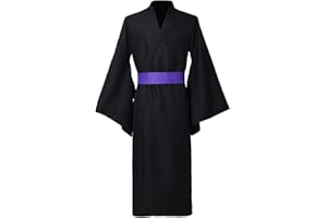 BPURB Kimono tradicional japonés Yukata para hombre, bata para el hogar, pijama, bata