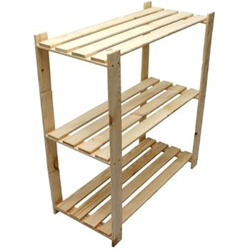 Modo24.de HOLZREGAL B21 3 BÖDEN 90x80x40 cm aus 17 mm Holz BÜCHERREGAL