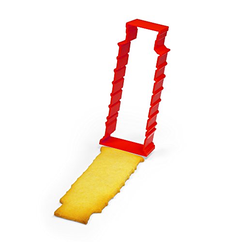 Schiefer Turm von Pisa Souvenir & Ausstechform in rot