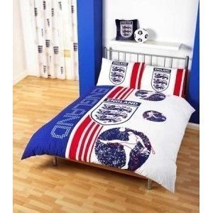 Matching Bedrooms England White Scoreboard Double Duvet Set