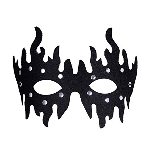 Domina Maske Sexy Dominamaske Lederoptik mit Nieten Fetisch Ballmaske Maskerade Augenmaske Callgirl Maskenball Faschingsmaske Callboy SM Karnevalsmaske Fetischmaske Striptease Mottoparty Accessoires Karneval Kostüm Zubehör - 5