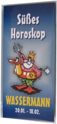 Preisvergleich Produktbild QUATSCHmanufaktur Schokolade für Sternzeichen WASSERMANN mit Grußkarte