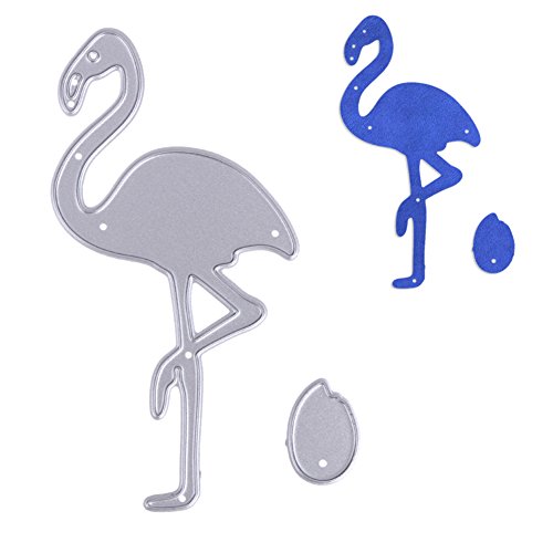 Amazingdeal365 Flamingo Metall Form Schablonen Schneiden DIY Dekor Sammelalbum Karten Buchzeichen Lesezeichen als Geschenk für Freunde Geburtstag Kinder,Kindergarten Hobby Schule Handarbeit Unterricht usw. Ein tolles Geschenk! - 2