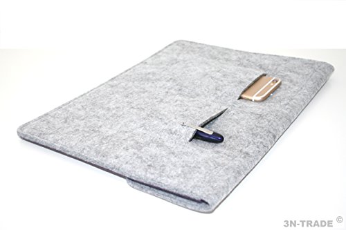 3N-Trade Filz Filztasche 11″-11,6 Zoll MacBook Air Ultrabook iPad Tablet PC Laptop Tasche Hülle Schutzhülle Sleeve Größe: 345x255mm - 3