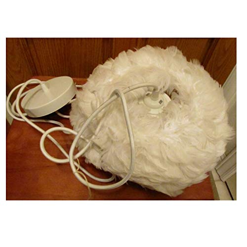 Preisvergleich Produktbild Jinxiuqianching -Feather Kronleuchter Decke - White Badminton auf der Decke montiert