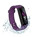 Produktbild teepao Günstige Fitness Tracker W8 0.96-inch Bildschirm Wasserdicht IP67 Arc Fitness Tracker mit Blutdruckmessgerät und Herzfrequenz Monitor, USB Schnell Ladekabel Sports Armband für Männer Frauen, violett