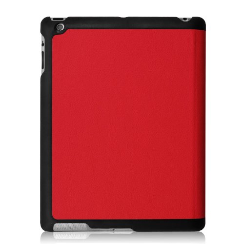 Fintie Apple iPad 2/3/4 Hülle Case – Ultra Slim Superleicht Schutzhülle Smart Shell Cover Tasche Etui mit Auto Schlaf / Wach und Standfunktion für Apple iPad 2 / iPad 3 / iPad 4 Retina, Rot - 8