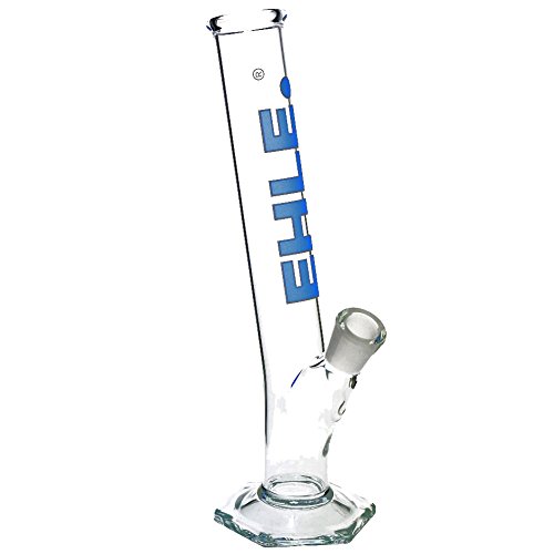 EHLE Bong 100 ml Mini Wasserpfeife (Gebogen, Blau)