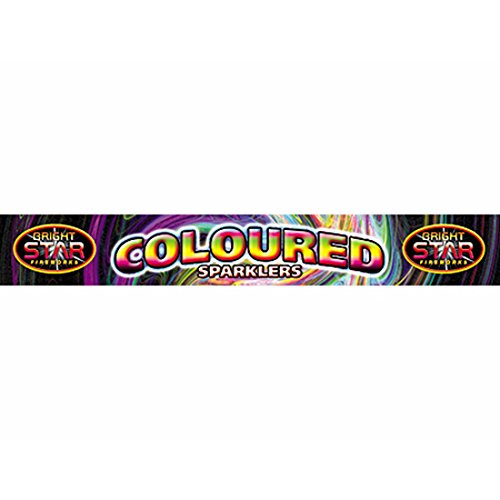 5 Coloured Sparklers â€“ 25cm â€“ (1 Pack of 5 )