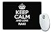 Produktbild Schwarz Keep Calm und Love Raki Mauspad Farbe 2874