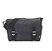 OiOi Man Black Crushed Waxed Canvas Satchel Baby Changing Bag with Cotton Pinstripe Lining and Accessories