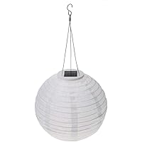 Silverbirdly Solarlaterne, Lichter, Dekoration, Hängende Gartenlaterne, LED-Solar-Laterne, Kugellicht, wasserdicht…