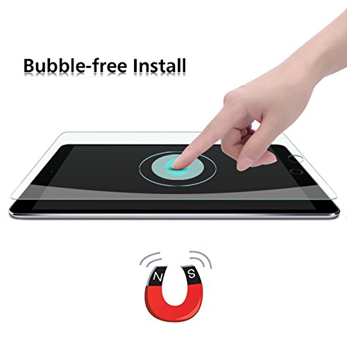 OMOTON Displayschutzfolie (Apple Bleistift kompatibel – Hartglas) für iPad Pro 12.9 zoll mit [2,5D Runde Kanten], [9H Härte], [kristallklar], [kratzerresistent] - 4