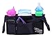 Luxury Buggy Organiser By Lebogner, Stroller Organizer, Stroller Accessories, Universal Black Baby Diaper Pushchair Bag, Stroller Cup Holder, Fits Most Strollers.
