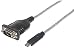 Produktbild Manhattan USB Typ C auf Seriell-Konverter (Zum Anschluss eines seriellen Geräts an einen USB Typ C-Port, FTDI FT232RL-Chipsatz, 0,45 m) DB9-Port 151566
