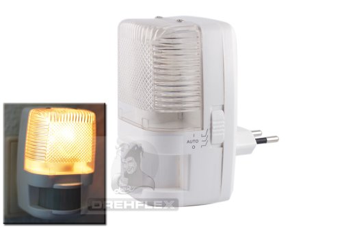 Drehflex® 180° Nachtlicht mit Bewegungsmelder und Dämmerungssensor. Heller als LED-Modelle