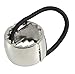 niceeshop(TM) Punk Cuff Wrap Hair Styling Ring Mirror Metal Ponytail Holder,Silver