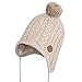 Produktbild Baby Strickmütze Mütze,Mopoin Babymütze,Baumwolle Warmen Wintermütze für Baby,Unifarbe weiche Bommelmütze gut für Weihnachtsgeschenk, Winter und Frühling - Unisex 41-46CM