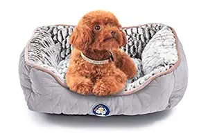 RioAndMe Cozy and Fluffy Plush Pet Bed for Dogs and Cats, Dog Bed, RA8810-Small