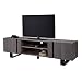 Produktbild Lowboard Edge Eiche Massiv TV Board in Grau geölt 200 x 44 x 54 cm Zerreiche Massivholz