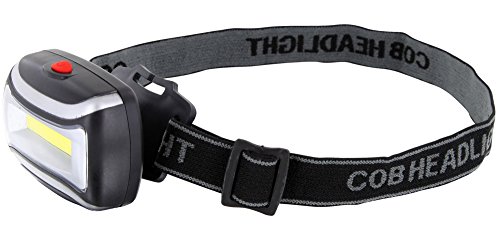 LED COB HighPower Headlight 3W 320lm – kippbar – 3 Modi – Dauerlicht + Blinkfunktion – incl. 3 AAA Batterien - 2