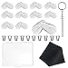 Produktbild Kbnian Nasenpads Brille, Brillen Reparatur Set, 20 Stück Nasenpads Luftkammer Silikon Schraubbrillen Nasenpads mit Schrauben Pinzette und Reinigungstuch