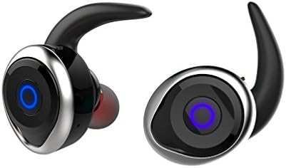 HJYQ Wireless Bluetooth 4.2 Headphones Waterproof IPX4 One Button Operation For IOS Android,Running,Cycling,Gym,Travelling And More,Silver