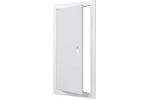 VENTEUROPE Trappe d'inspection 40 x 60 cm Blanc Trappe de révision Révision en plastique ABS Trappe de révision pour travaux de plâtre Porte de maintenance, porte de révision, porte de service pour inspection et